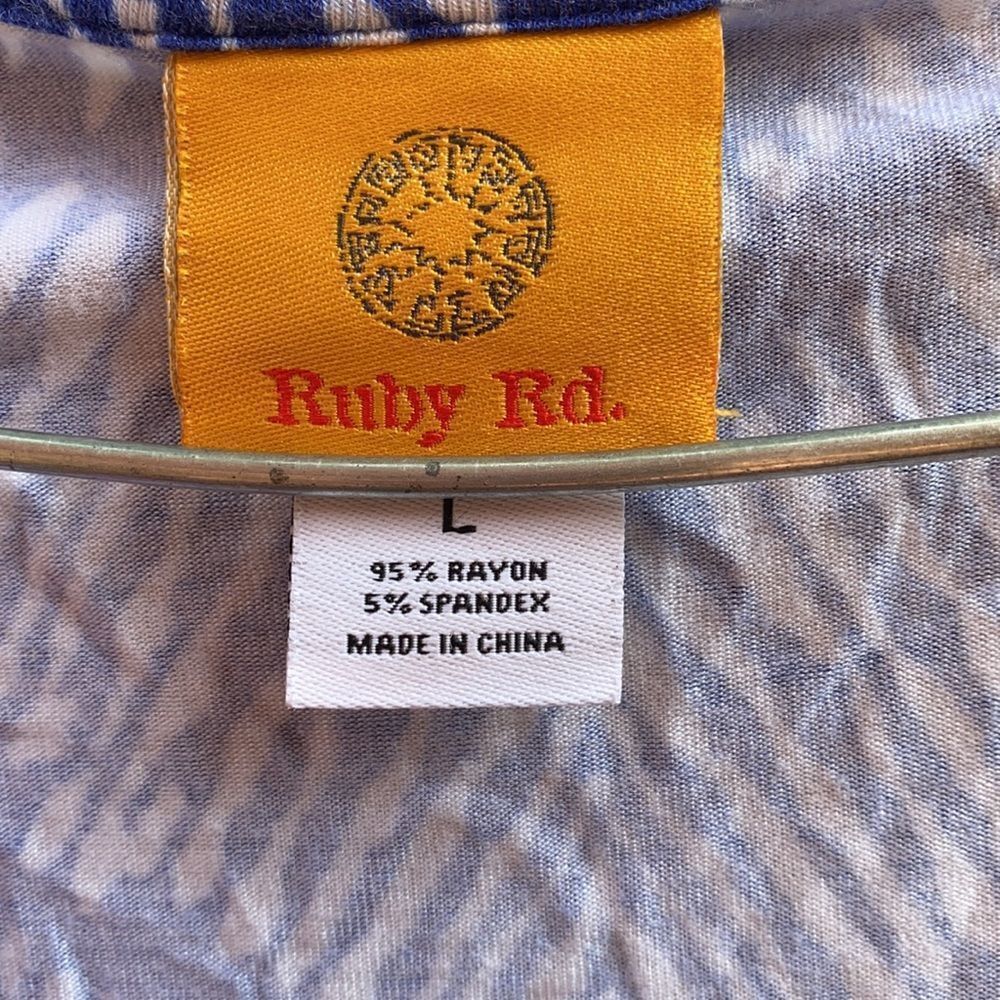 Ruby Rd. Beaded top sz. L - Picture 2 of 3